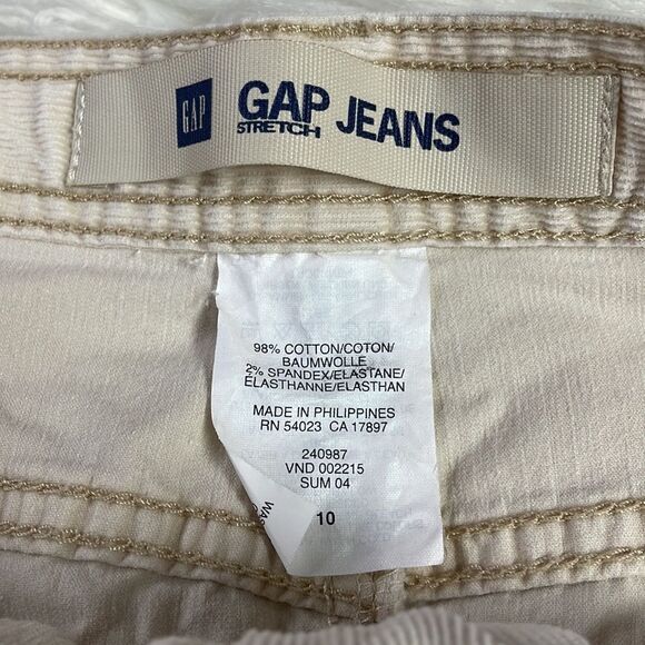 Gap Jeans High Waisted Beige Corduroy Mini Skirt, Size 10 - Picture 8 of 8